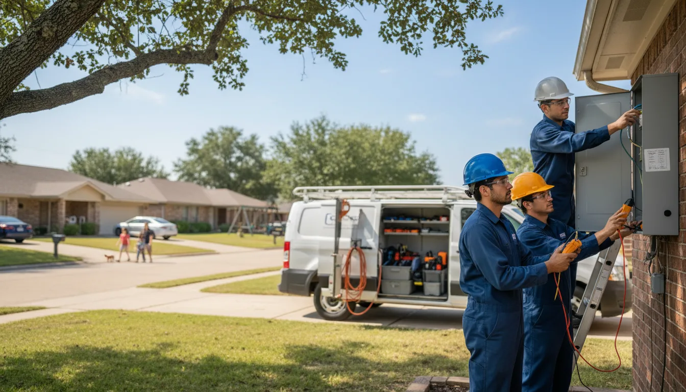 Certified electrician providing emergency electrical services in Skellytown, TX